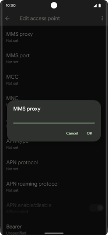 Key in 212.183.137.012 and press OK. Key in 212.183.137.012 and press OK.