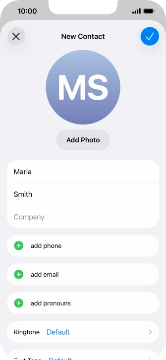 Press add phone.