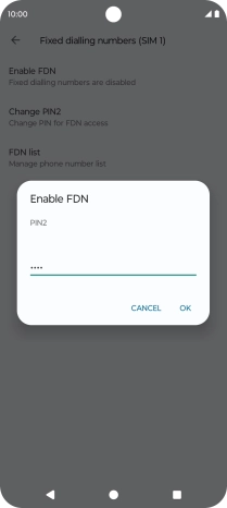 Key in your PIN2 and press OK. The default PIN2 is 1111. Key in your PIN2 and press OK. The default PIN2 is 1111.