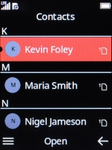Press the Left selection key.