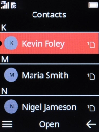 Press the Left selection key.