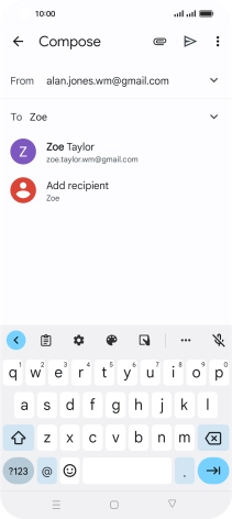Press the required contact. Press the required contact.