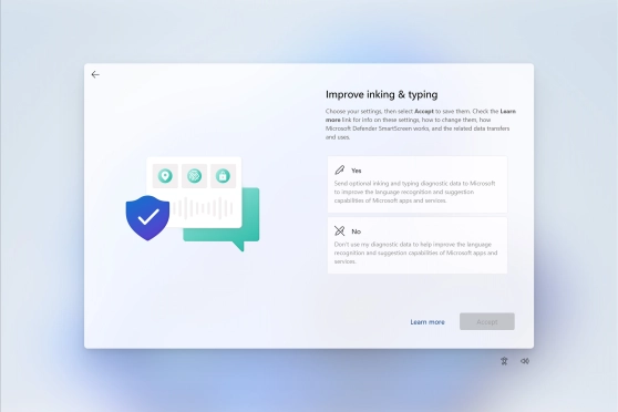 Click the required setting. Click the required setting.