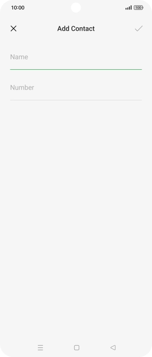 Press Name and key in the required name. Press Name and key in the required name.
