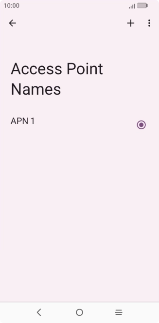 Press the new data connection icon.