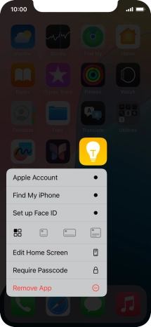 Press Remove App.