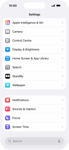 Press Apple Intelligence & Siri.