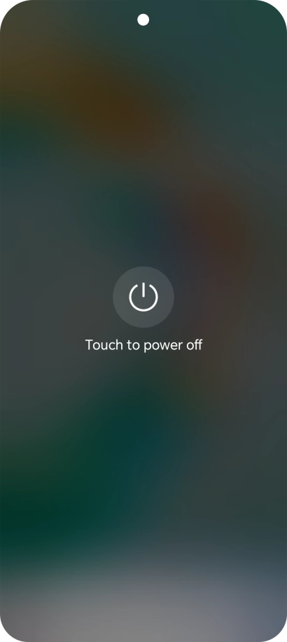 Press Touch to power off. Press Touch to power off.
