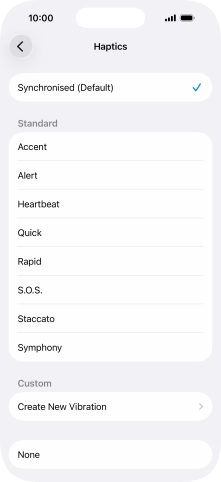 Press the required setting to turn on the function. Press the required setting to turn on the function.