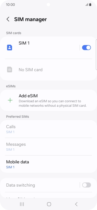 Press Add eSIM. Press Add eSIM.