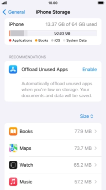 Press the required app.