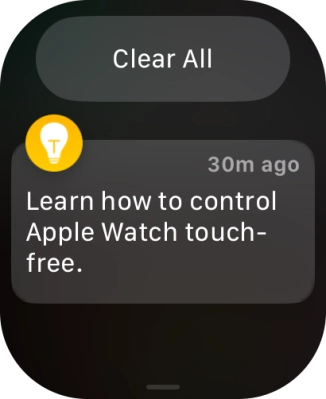 Press the required notification to open it. Press the required notification to open it.