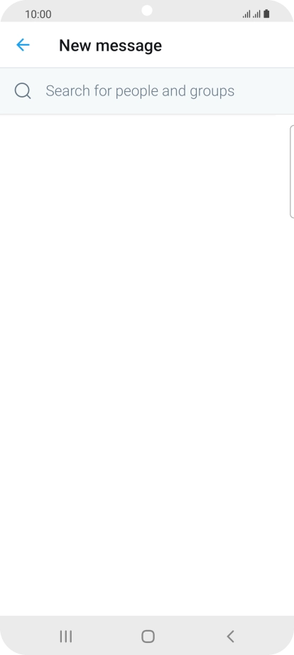 Press the search field. Press the search field.