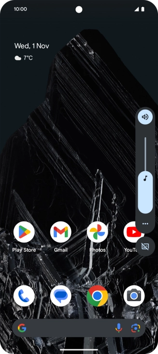 Press the sound mode icon.