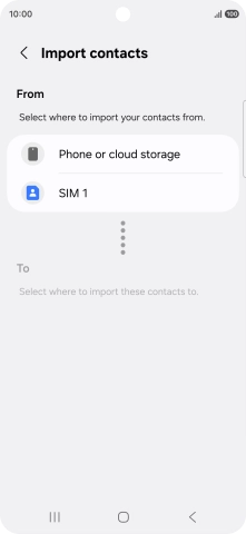 Press the name of the SIM. Press the name of the SIM.