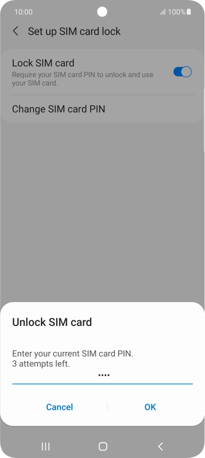 Key in your PIN and press OK. Key in your PIN and press OK.