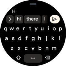 Write the required text and press the send icon.