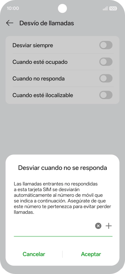 Introduce +34600132000 y pulsa Aceptar. Introduce +34600132000 y pulsa Aceptar.