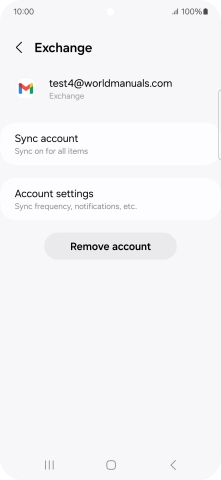 Press Remove account.
