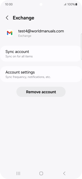 Press Remove account.