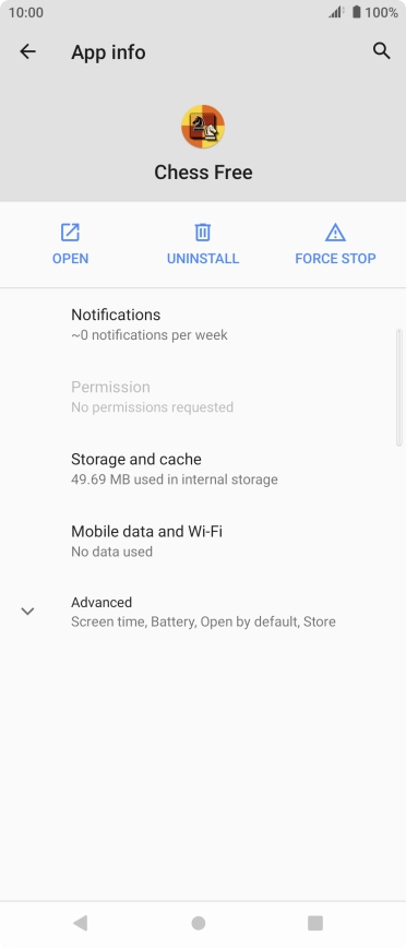 Press Storage and cache. Press Storage and cache.