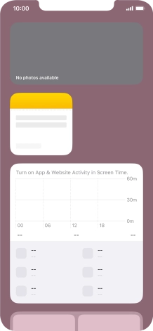 Press and hold the required Widget Stack. Press and hold the required Widget Stack.