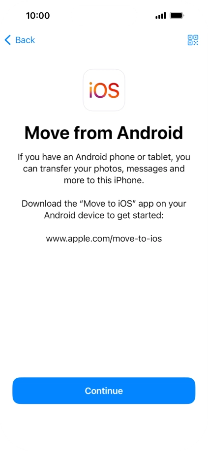 To transfer content to your phone, you need to install the app To transfer content to your phone, you need to install the app