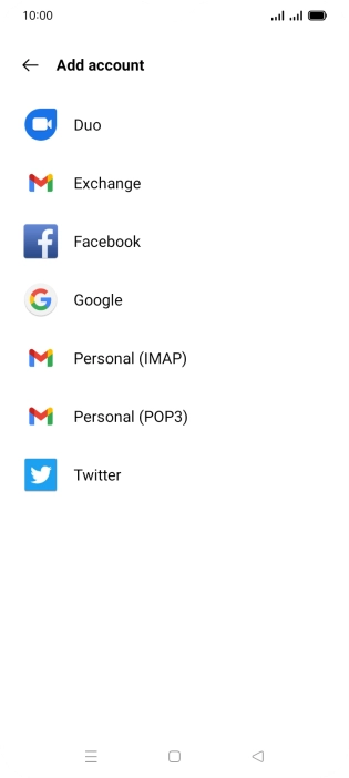 Press Google.