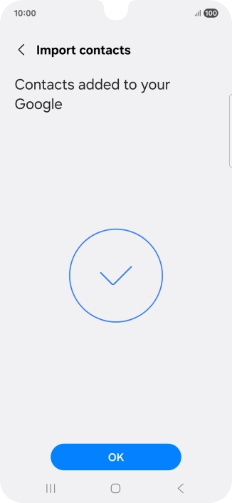 Press OK. Press OK.