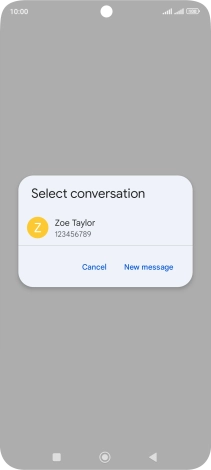 Press New message. Press New message.