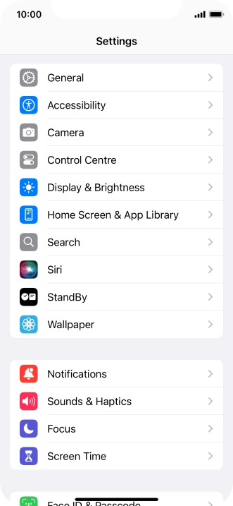 Press Display & Brightness. Press Display & Brightness.