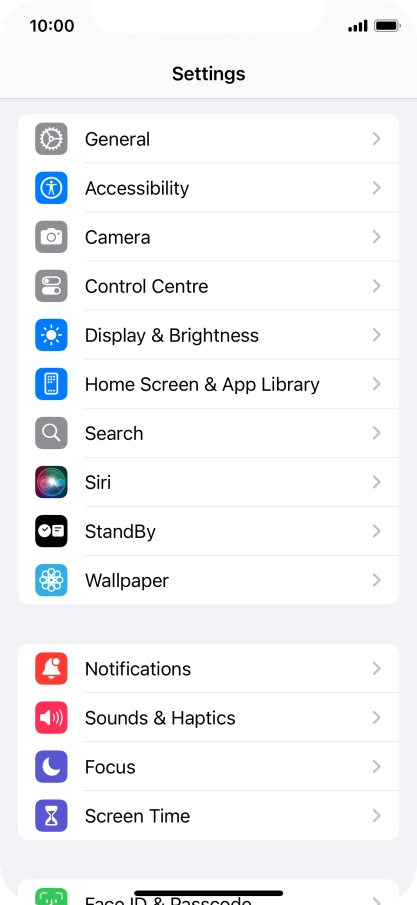 Press Display & Brightness. Press Display & Brightness.