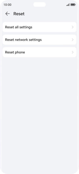 Press Reset phone.