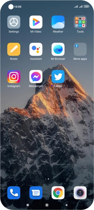 Press Settings.