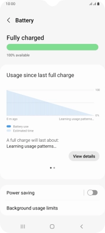 Press Power saving. Press Power saving.