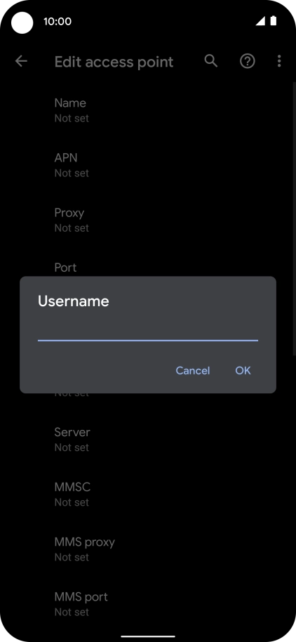 Key in wap and press OK. Key in wap and press OK.