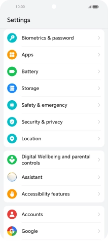 Press Accessibility features.