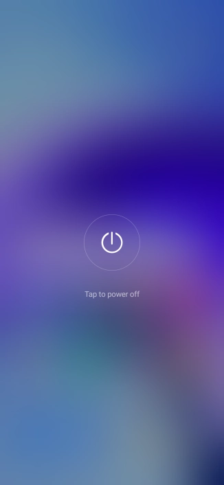 Press Tap to power off. Press Tap to power off.