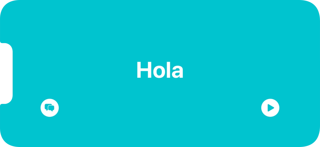 Press the split view icon to go back to display of both languages.
