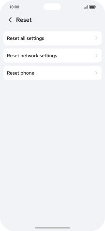 Press Reset phone. Press Reset phone.