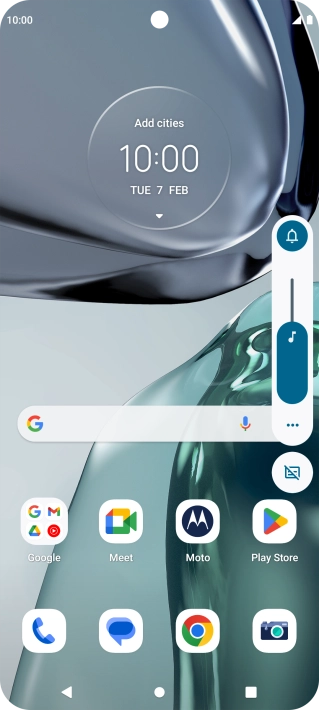 Press the sound mode icon. Press the sound mode icon.