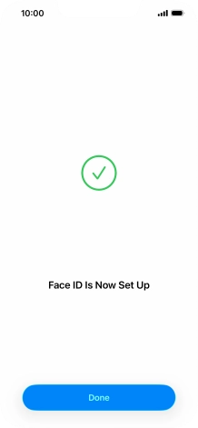 Press Done. If you haven't previously selected a phone lock code, key in a code of your own choice twice.