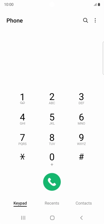Press the menu icon. Press the menu icon.