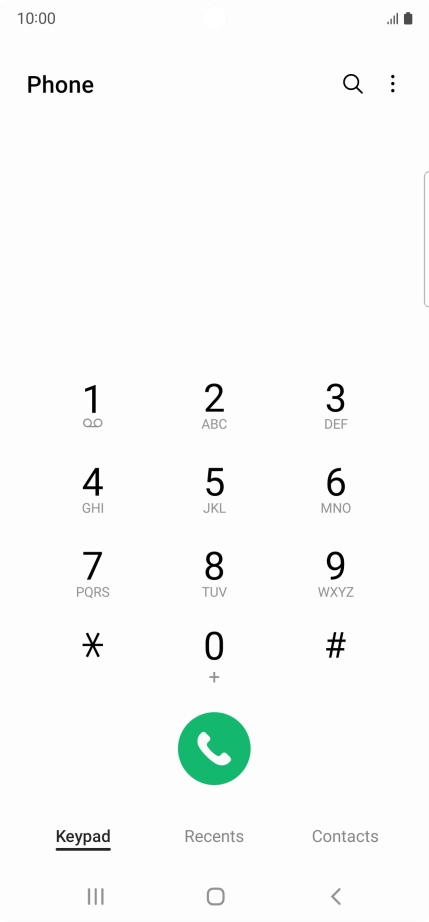 Press the menu icon. Press the menu icon.