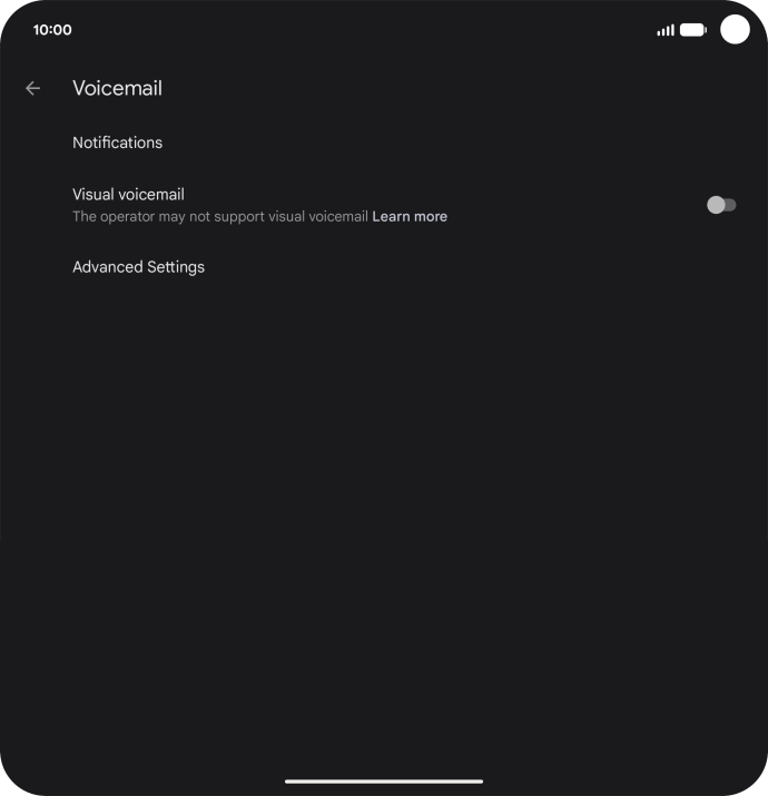 Press Advanced Settings. Press Advanced Settings.