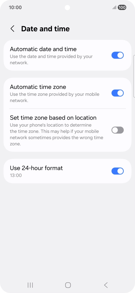 Press the Home key to return to the home screen. Press the Home key to return to the home screen.