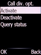 Select Activate and press the Left selection key. Select Activate and press the Left selection key.