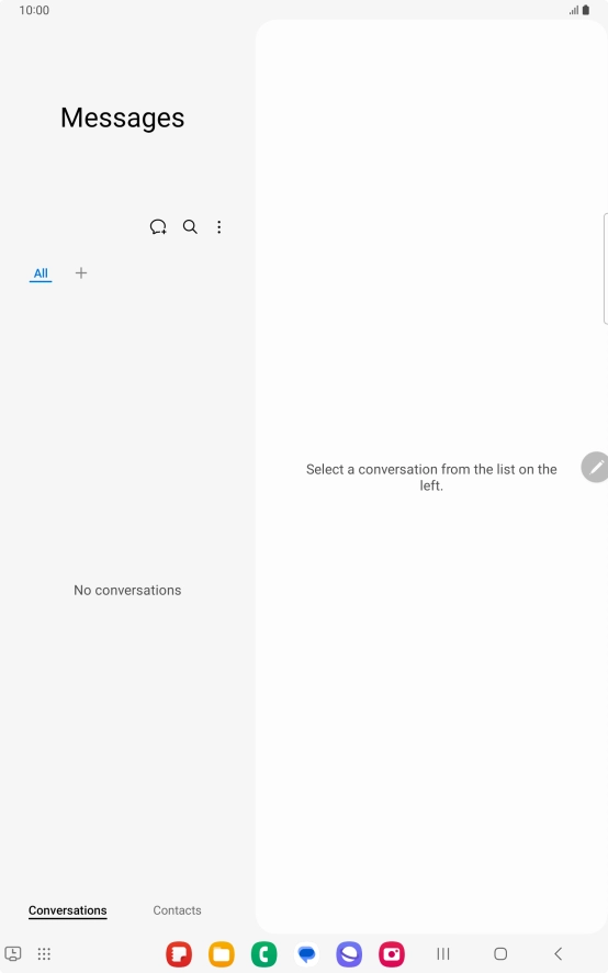 Press the profile icon. Press the profile icon.