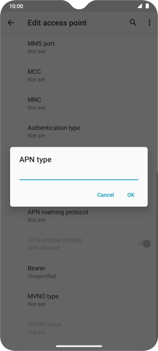 Key in mms and press OK.