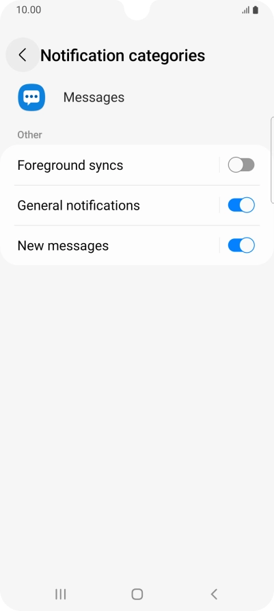 Press New messages. Press New messages.
